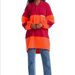 Balenciaga Oversized Stripe Cotton Polo Size XS